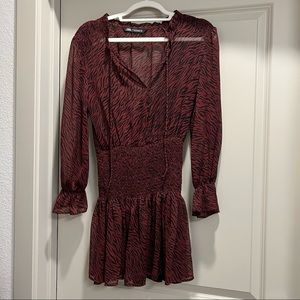 Printed Zara Dress, XS